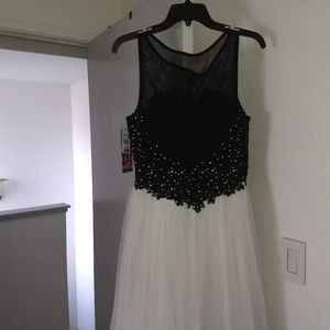 Prom dress black white s13 Blondie Nite junior